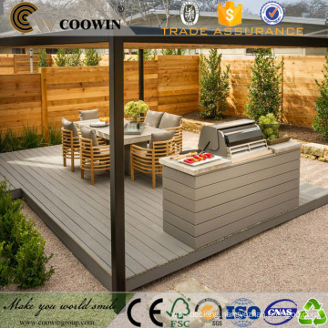 UK standard fireproof outdoor wpc decking multi color